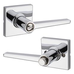 Kwikset Safe Lock Daylon Polished Chrome Privacy Lever