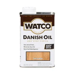 WATCO Transparent Natural Oil-Based Danish Oil 1 pt