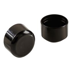 Shepherd Hardware Plastic Leg Tip Black Round 1 in. W 4 pk