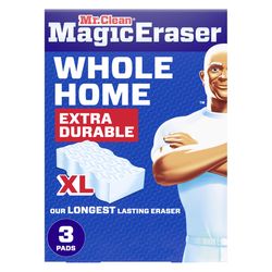 Mr. Clean Whole Home XL Non-Scratch Magic Eraser For All Purpose 3 pk