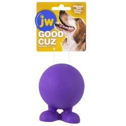 JW Pet Good Cuz For Dog Assorted Rubber Dog Toy Medium 1 pk