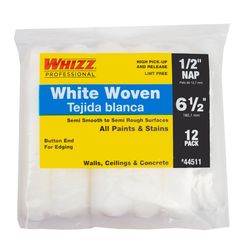 Whizz Woven 6.5 in. W X 1/2 in. S Mini Paint Roller Cover 12 pk