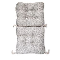 Classic Accessories Frida Kahlo Gray Flores Eternas Polyester Chair Cushion 22.5 in. H X 19 in. W X