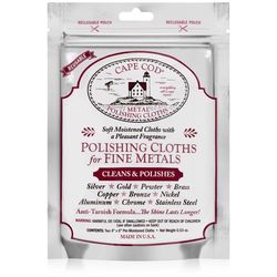 Cape Cod Vanilla Scent Fine Metal Cleaner and Polish 0.53 oz Cloth