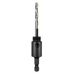 Milwaukee Hardened Steel Basic 1-5/8 in. L X 3/8 in. D Hole Saw Arbor Arbor Included