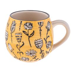 Karma Fiona 15 oz Multicolored BPA Free Flower Mug