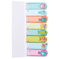 OOLY Note Pals Friendly Fish 2.13 in. W X 6.3 in. L Assorted Sticky Tabs 1 pad