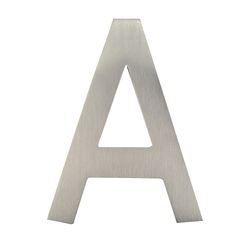 Architectural Mailboxes 4 in. Silver Brass Screw-On Letter A 1 pc