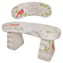 Alpine White Resin Frame Bench