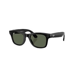 Ray-Ban Meta Wayfarer - Gen 2 Smart Sunglasses Unisex Shiny Black Frame G-15 Green Lens