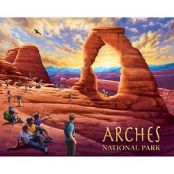 Boardwalk National Park Arches Jigsaw Puzzle Multicolored 500 pc