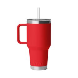 YETI Rambler 35 oz Rescue Red BPA Free 2.0 Straw Mug