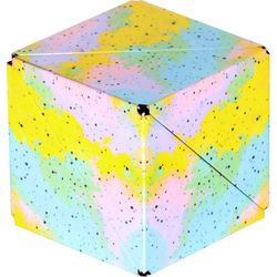 Shashibo Fun In Motion Toys Pastel Watercolor Magnetic Puzzle Cube Multicolored