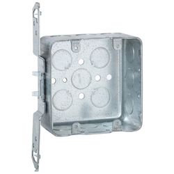 Raco 30-5/16 cu in Square Metal 2 gang Junction Box Gray