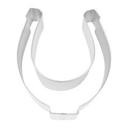 R&M International Horseshoe 4 in. W X 5 in. L Cookie Cutter Silver 1 pc