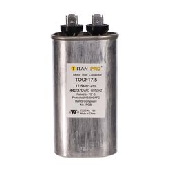 Titan Pro 17.5 MFD 440 V Oval Run Capacitor