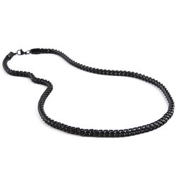 Mad Man Mens Damen Black Necklace Stainless Steel