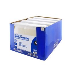 Bazic Products 10.5 in. W X 15 in. L No. 5 White Poly Bubble Mailer 25 pk