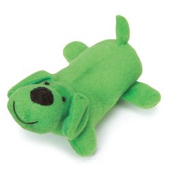 Zanies For Dog Green Plush Lil' Yelpers Squeaky Dog Toy Small