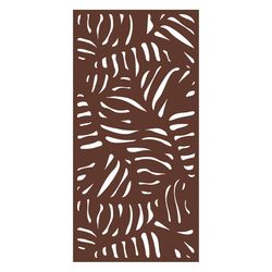 Modinex 72 in. H X 36 in. L Wood Poly Composite Garden Decorative Fence Panel Espresso