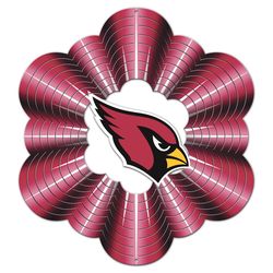 Spinfinity Designs Stainless Steel 12 in. Arizona Cardinals Wind Spinner