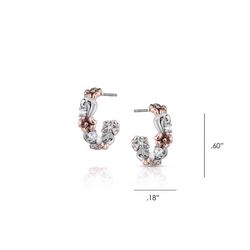 Montana Silversmiths Women's Wildflower Elegance Hoop Gold/Silver Earrings Water Resistant