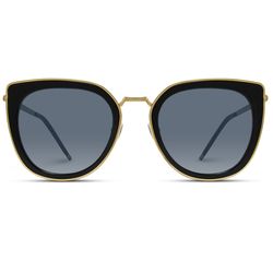 WearMe Pro Sunglasses Black Frame Gold Lens