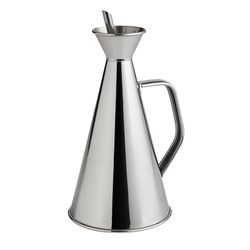 Fante's Cousin Patricia Silver Stainless Steel Olive Oil Can 500 oz