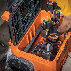 Klein Tools MODbox 22.6 in. Rolling Tool Box 3283.2 cu in Orange