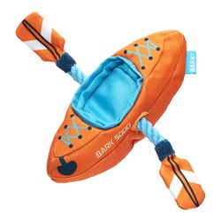 Bark For Dog Multicolored Plush Off-Track Kayak Dog Toy 1 pk