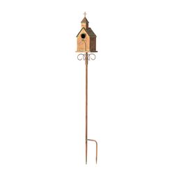 Glitzhome 53 in. H X 6 in. W X 7 in. L Wood Bird House