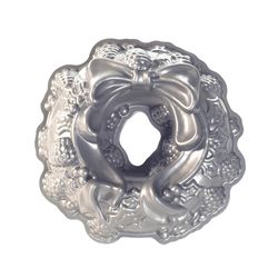 Nordic Ware 12 in. W X 12 in. L 12 in. Holiday Wreath Bundt Pan Silver 1 pc