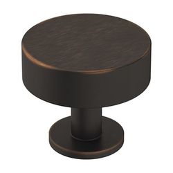 Amerock Radius Contemporary Round Cabinet Knob 1-1/4 in. D 1-1/16 in. Oil Rubbed Bronze 1 pk