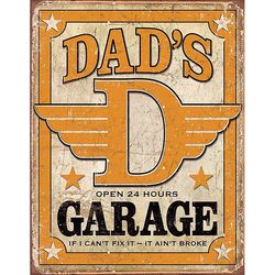 Desperate Enterprises Dads Garage Sign Tin 1 pk