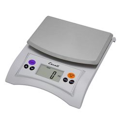 Escali Aqua Gray Digital Kitchen Scale 11 lb