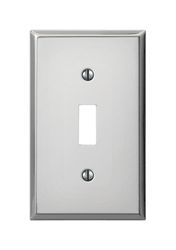 Amerelle Pro Polished Chrome 1 gang Stamped Steel Toggle Wall Plate 1 pk