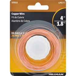 HILLMAN 100 ft. L Copper 24 Ga. Hobby Wire