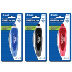 Bazic Products Assorted Correction Tape 5.44 yd 1 pk