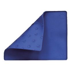 Prestige Blue Plain Rubber Pet Bowl Mat For All Pets