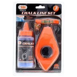 JMK Illinois Industrial Tool Blue 3 Pc Chalk Line Reel Kit 50 ft.