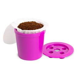 Perfect Pod Purple Plastic Disposable Cup Filters