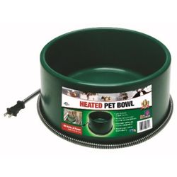 Farm Innovators Green Plastic 1.5 gal Heated Pet Bowl For Dogs