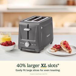 Cuisinart Plastic Gray 2 slot Toaster 8 in. H X 7.25 in. W X 12 in. D