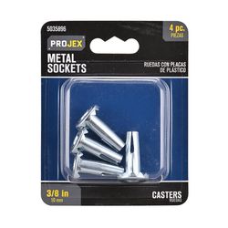 Projex 3/8 in. dia. 0 in. D Aluminum Caster Socket 0 lb 4 pk