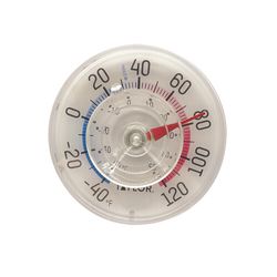 Taylor Dial Thermometer Plastic Clear 3.5 in.