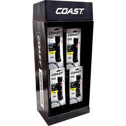 Coast 1000 lm Black LED Rechargeable Rechargeable Flashlight 10850 Battery