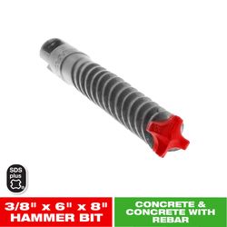 Diablo Rebar Demon 3/8 in. X 8 in. L Carbide Hammer Drill Bit SDS-Plus Shank 1 pk