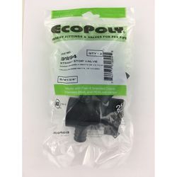 Flair-It Ecopoly 3/4 in. Crimp X 3/4 in. Plastic Straight Stop Valve