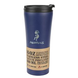 Aquapelli 16 oz Blueprint Blue BPA Free Vacuum Insulated Bottle