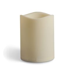 Gerson Everlasting Glow White Vanilla Scent LED Pillar Candle
